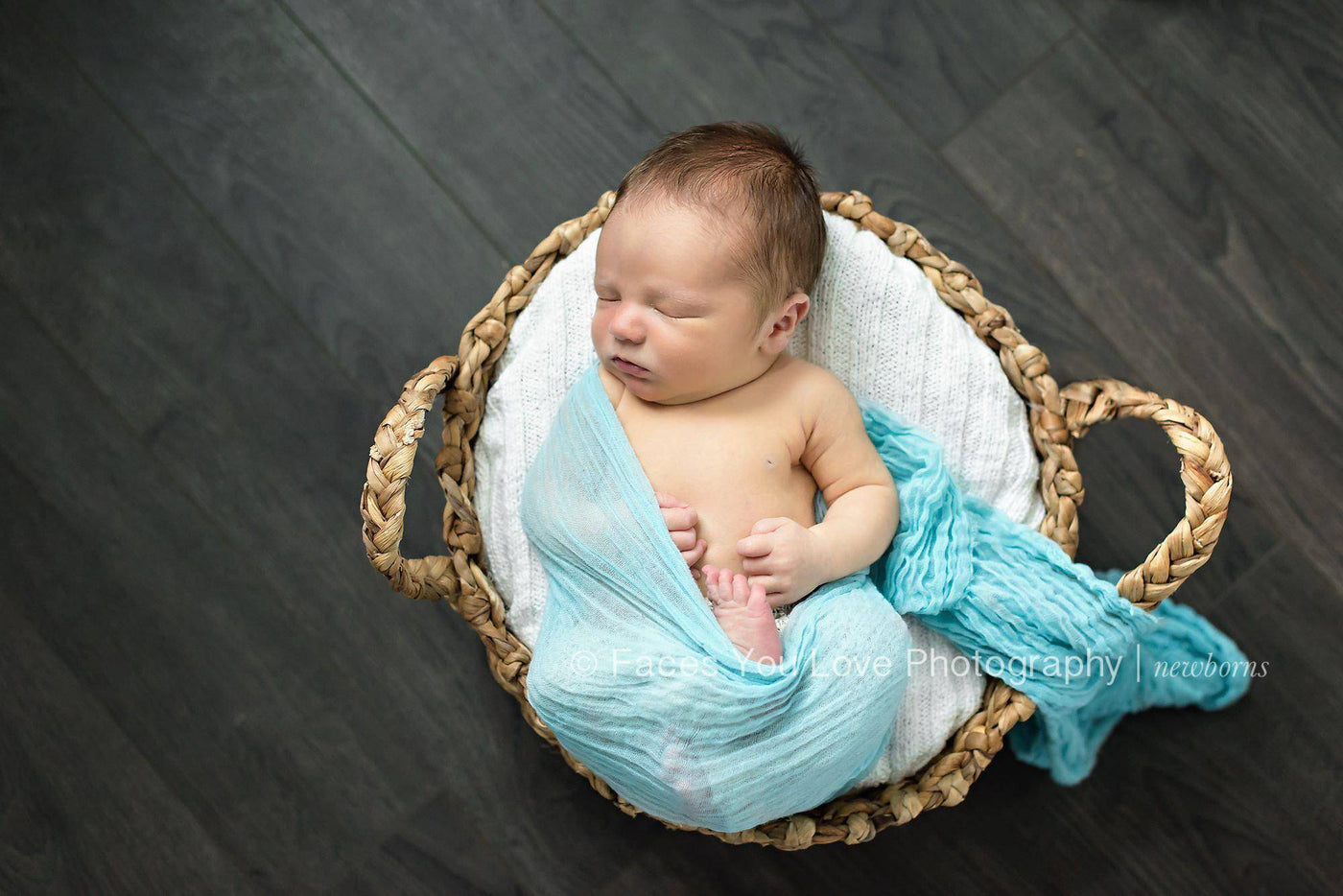 Powder Blue Cheesecloth Baby Wrap Cheese Cloth - Beautiful Photo Props