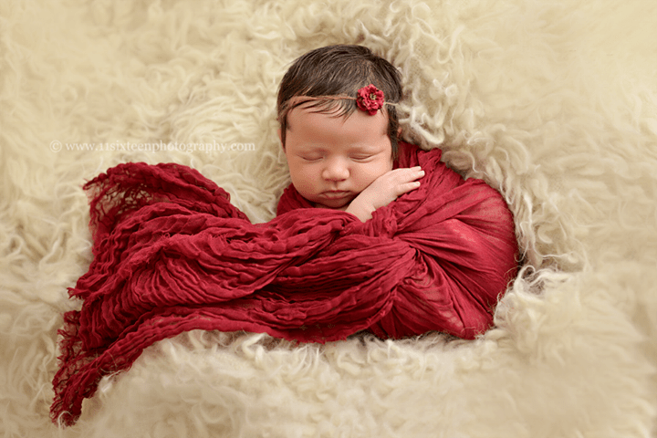 Burgundy Red Cheesecloth Baby Wrap Cheese Cloth - Beautiful Photo Props