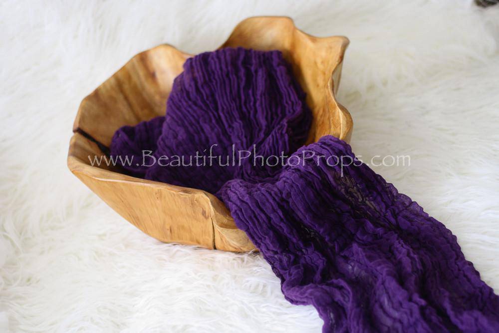 Grape Purple Cheesecloth Baby Wrap Cheese Cloth - Beautiful Photo Props