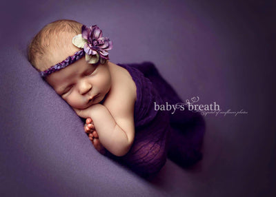 Grape Purple Cheesecloth Baby Wrap Cheese Cloth - Beautiful Photo Props