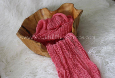 Pink Cheesecloth Baby Wrap Cheese Cloth - Beautiful Photo Props