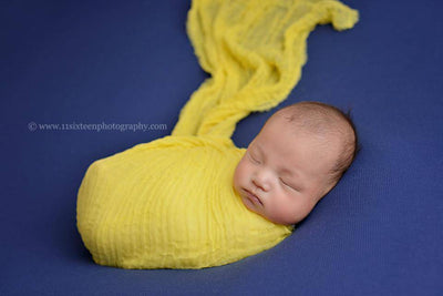 Lemon Yellow Cheesecloth Baby Wrap Cheese Cloth - Beautiful Photo Props