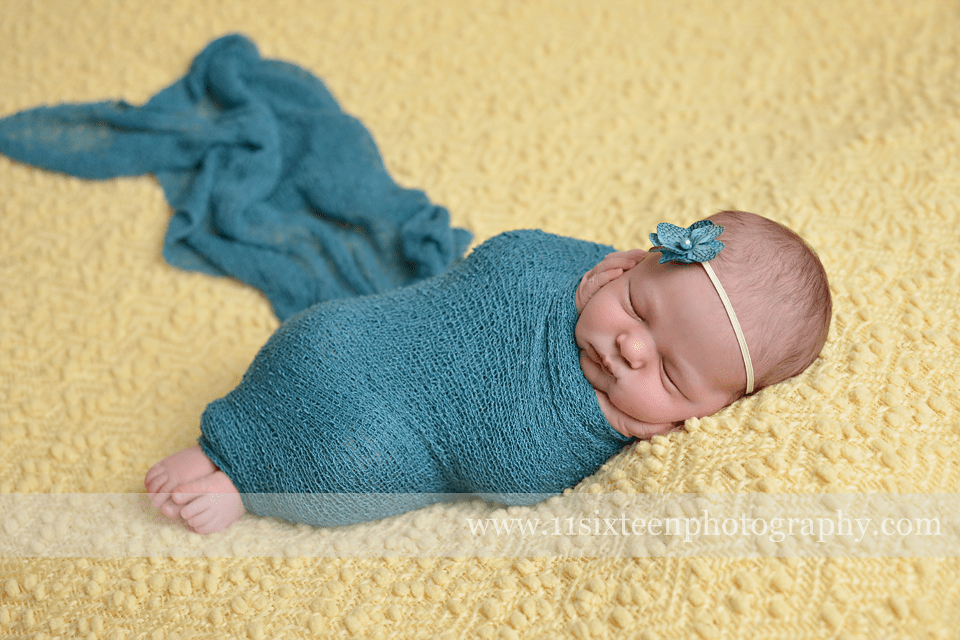 Medium Teal Stretch Knit Baby Wrap - Beautiful Photo Props