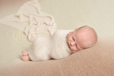 Ivory Cream Stretch Knit Baby Wrap - Beautiful Photo Props