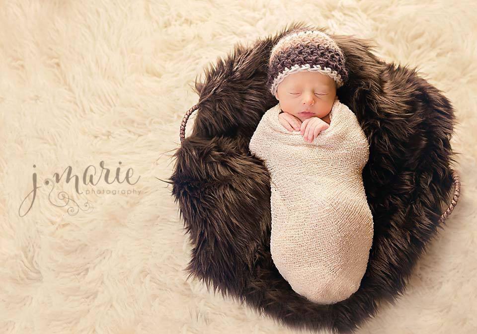 Ivory Cream Stretch Knit Baby Wrap - Beautiful Photo Props