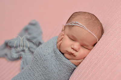 Gray Stretch Knit Newborn Baby Wrap Prop - Beautiful Photo Props