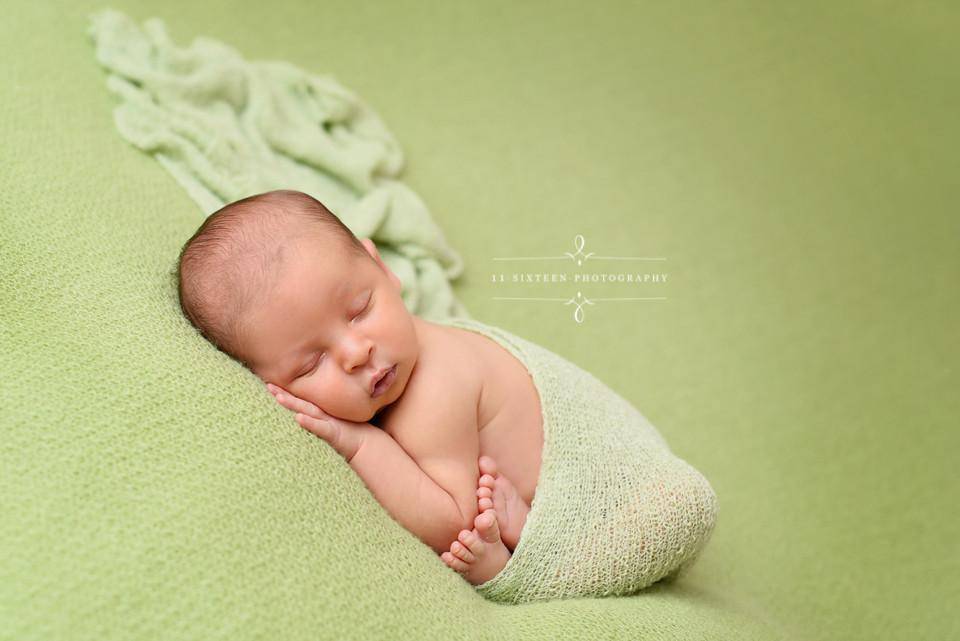 Celery Green Stretch Knit Baby Wrap - Beautiful Photo Props