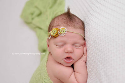 Celery Green Stretch Knit Baby Wrap - Beautiful Photo Props