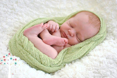 Celery Green Stretch Knit Baby Wrap - Beautiful Photo Props