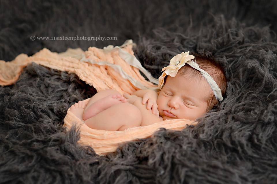Peach Cheesecloth Newborn Baby Wrap Cheese Cloth - Beautiful Photo Props