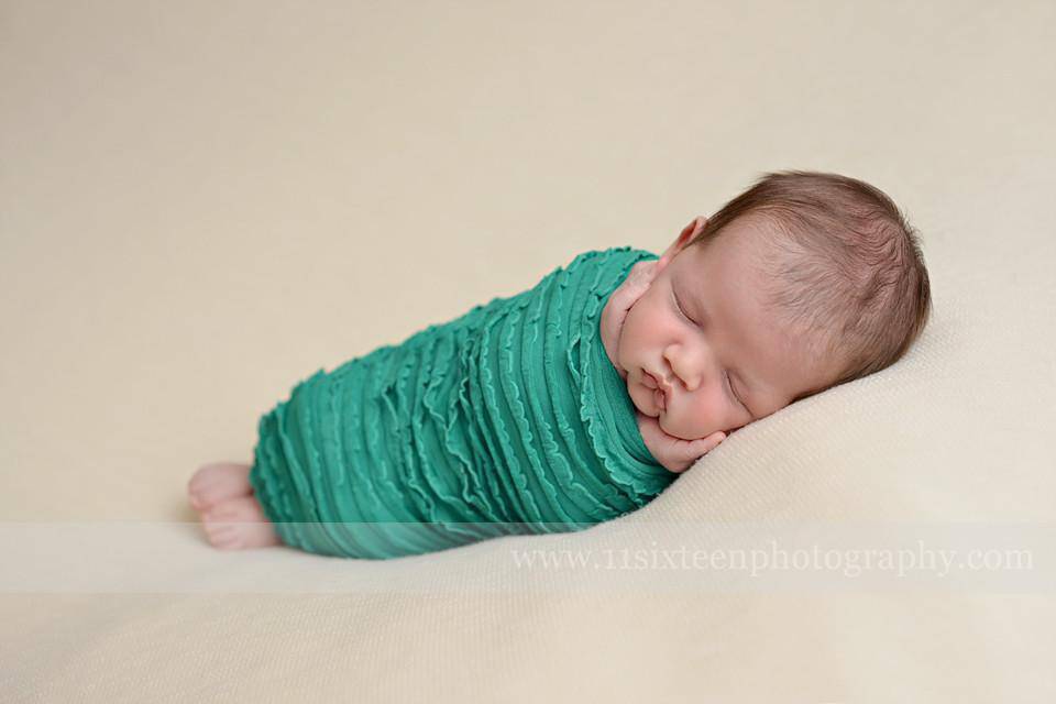 Ruffle Stretch Knit Wrap in Emerald Green - Beautiful Photo Props