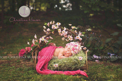 Hot Pink Cheesecloth Baby Wrap Cheese Cloth Fuschia Fabric - Beautiful Photo Props
