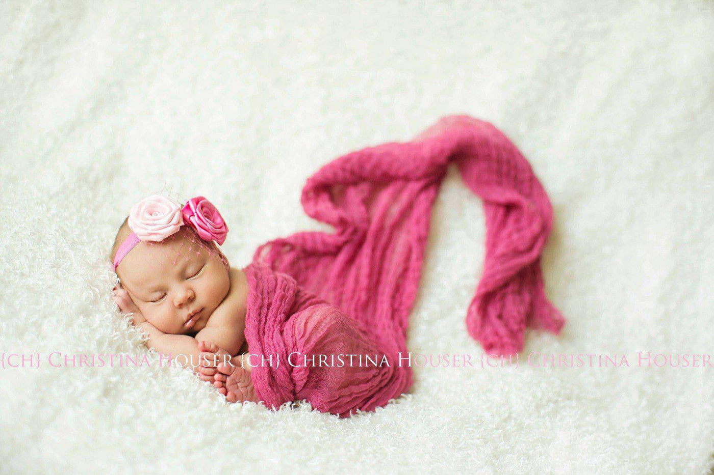 Hot Pink Cheesecloth Baby Wrap Cheese Cloth Fuschia Fabric - Beautiful Photo Props