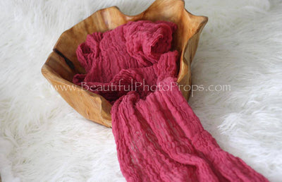 Hot Pink Cheesecloth Baby Wrap Cheese Cloth Fuschia Fabric - Beautiful Photo Props