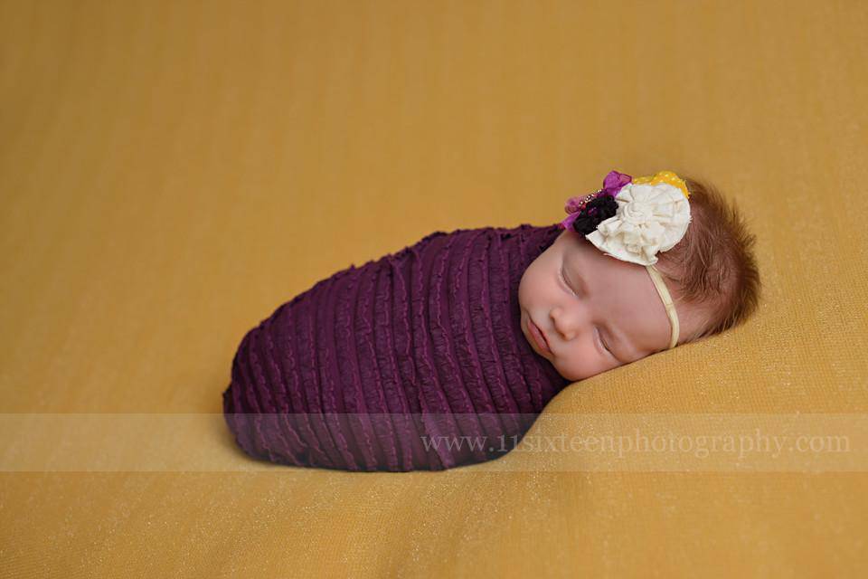 Ruffle Stretch Knit Wrap in Eggplant Purple - Beautiful Photo Props