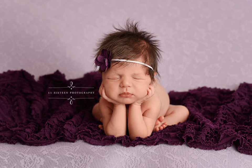 Ruffle Stretch Knit Wrap in Eggplant Purple - Beautiful Photo Props