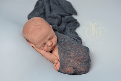 Dark Gray Grey Stretch Knit Baby Wrap - Beautiful Photo Props