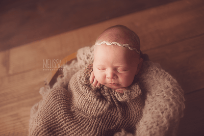 Taupe Brown Newborn Knit Swaddle Sack - Beautiful Photo Props
