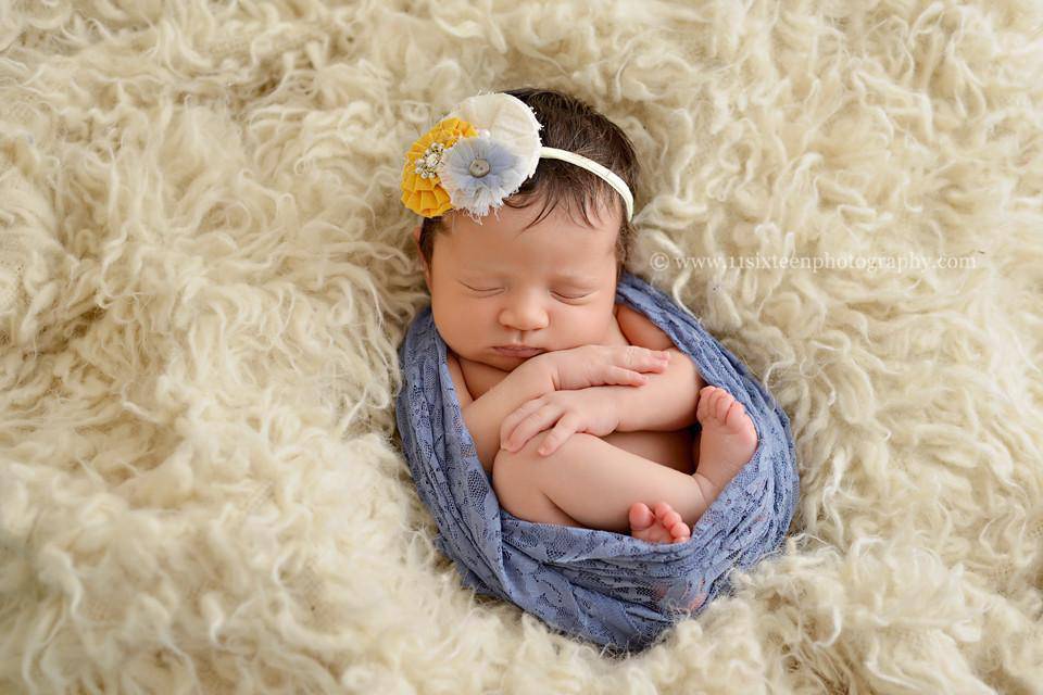 Stretch Lace Wrap in Slate Blue - Beautiful Photo Props