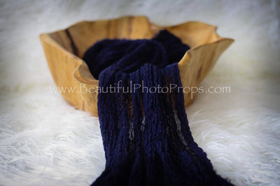 Navy Blue Cheesecloth Baby Wrap Cheese Cloth Fabric - Beautiful Photo Props