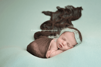 Dark Brown Cheesecloth Baby Wrap Cheese Cloth - Beautiful Photo Props