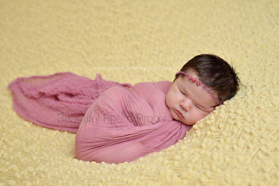 Pale Pink Cheesecloth Baby Wrap Cheese Cloth - Beautiful Photo Props