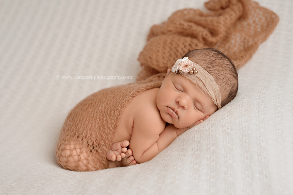 Toffee Brown Mohair Knit Baby Wrap - Beautiful Photo Props