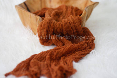 Adobe Brown Cheesecloth Baby Wrap Cheese Cloth - Beautiful Photo Props