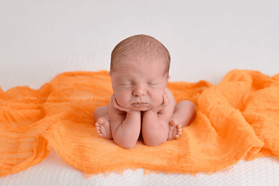 Bright Orange Cheesecloth Newborn Baby Wrap Cheese Cloth - Beautiful Photo Props
