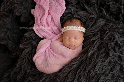 Pale Rose Pink Cheesecloth Baby Wrap Cheese Cloth - Beautiful Photo Props