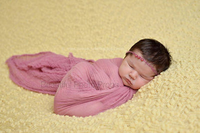 Pale Rose Pink Cheesecloth Baby Wrap Cheese Cloth - Beautiful Photo Props