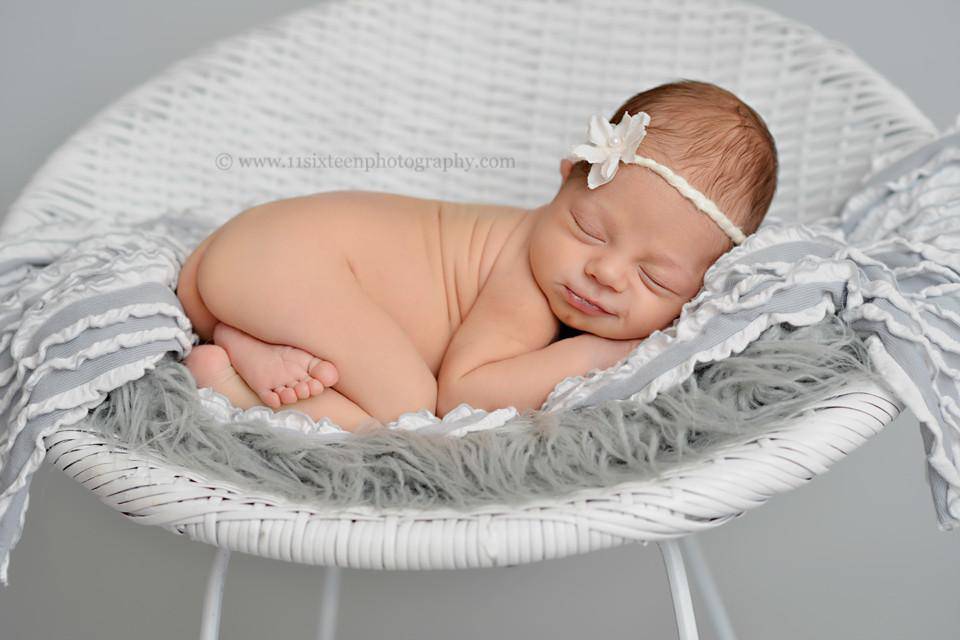 Ruffle Stretch Knit Wrap in Gray and White - Beautiful Photo Props