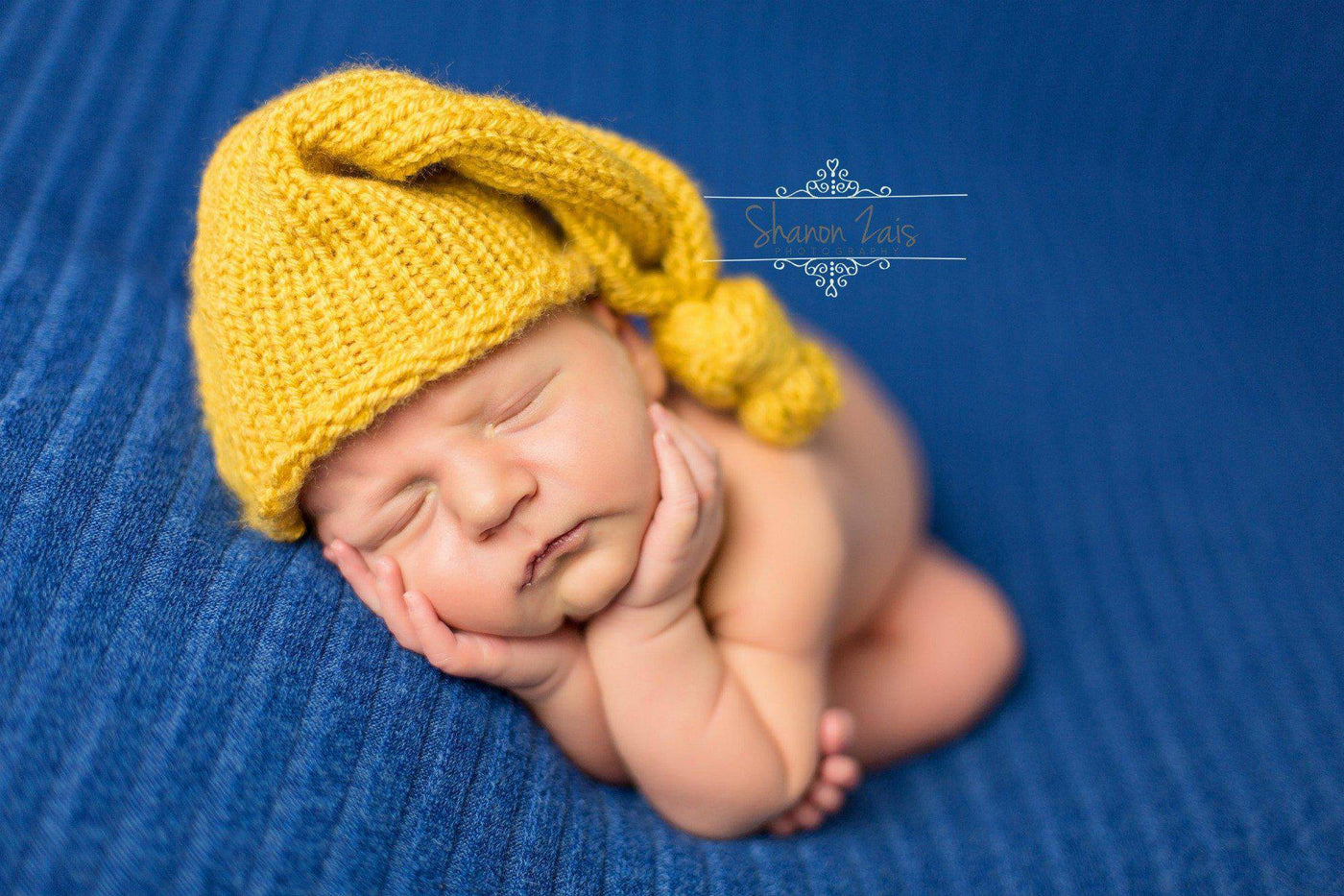Mustard Yellow Newborn Knit Pixie Slouch Hat - Beautiful Photo Props