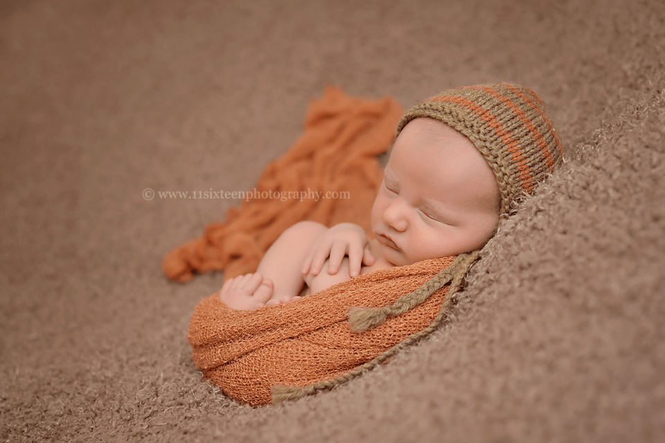 Sienna Brown Stretch Knit Baby Wrap - Beautiful Photo Props