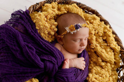 Purple Cheesecloth Baby Wrap Cheese Cloth - Beautiful Photo Props