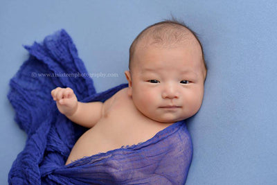 Royal Blue Cheesecloth Baby Wrap Cheese Cloth Fabric - Beautiful Photo Props