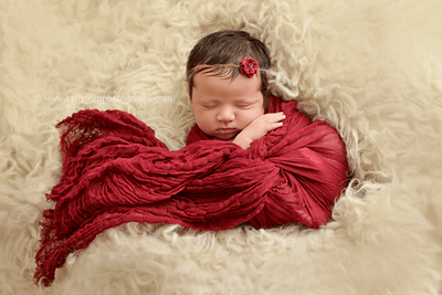 Burgundy Red Cheesecloth Baby Wrap Cheese Cloth Fabric - Beautiful Photo Props