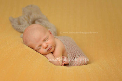 Light Gray Mohair Knit Baby Wrap - Beautiful Photo Props