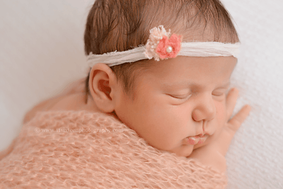 Coral Pink Mohair Knit Wrap - Beautiful Photo Props