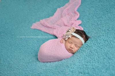 Light Pink Cheesecloth Baby Wrap Cheese Cloth Fabric - Beautiful Photo Props