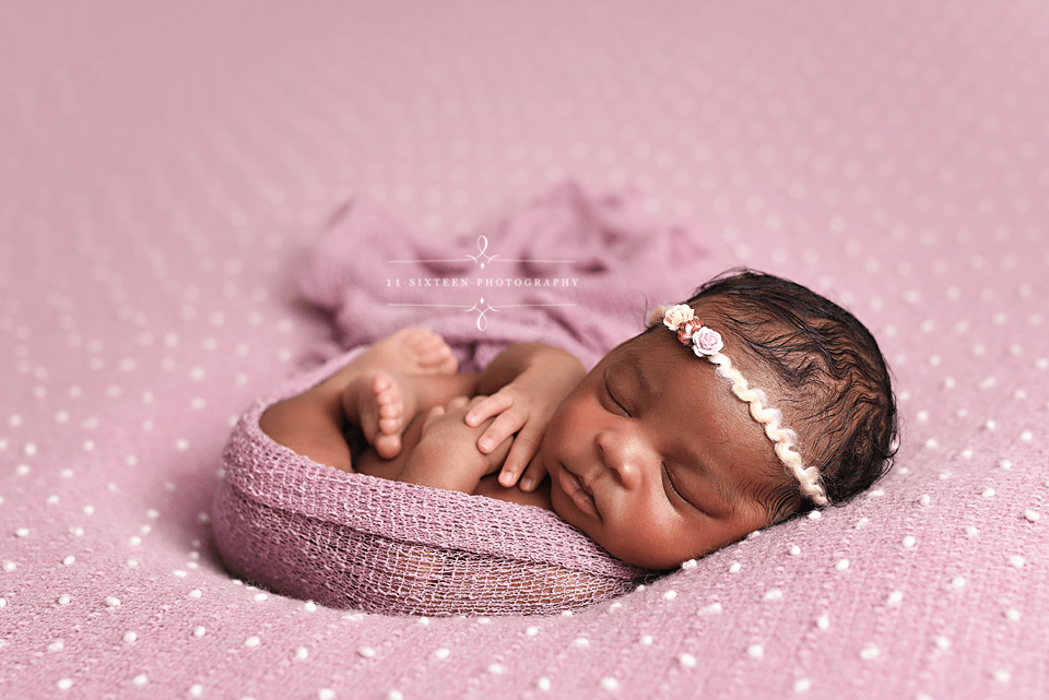 Sorbet Mauve Stretch Knit Newborn Baby Wrap - Beautiful Photo Props
