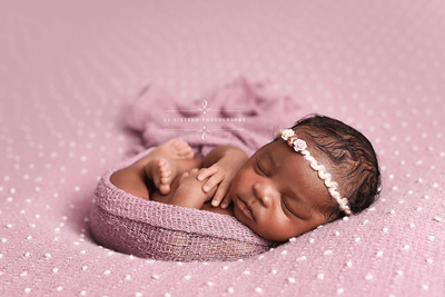 Sorbet Mauve Stretch Knit Newborn Baby Wrap - Beautiful Photo Props
