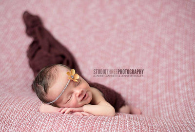 Black Cherry Stretch Knit Baby Wrap - Beautiful Photo Props