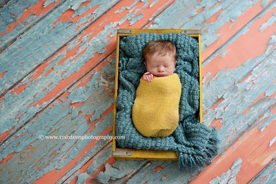 Mellow Yellow Stretch Knit Baby Wrap - Beautiful Photo Props