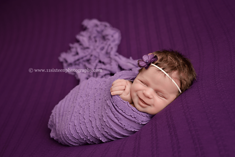 Lilac Purple Ruffle Stretch Knit Wrap - Beautiful Photo Props
