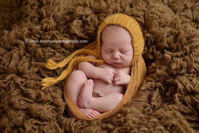 Saffron Stretch Knit Baby Wrap - Beautiful Photo Props
