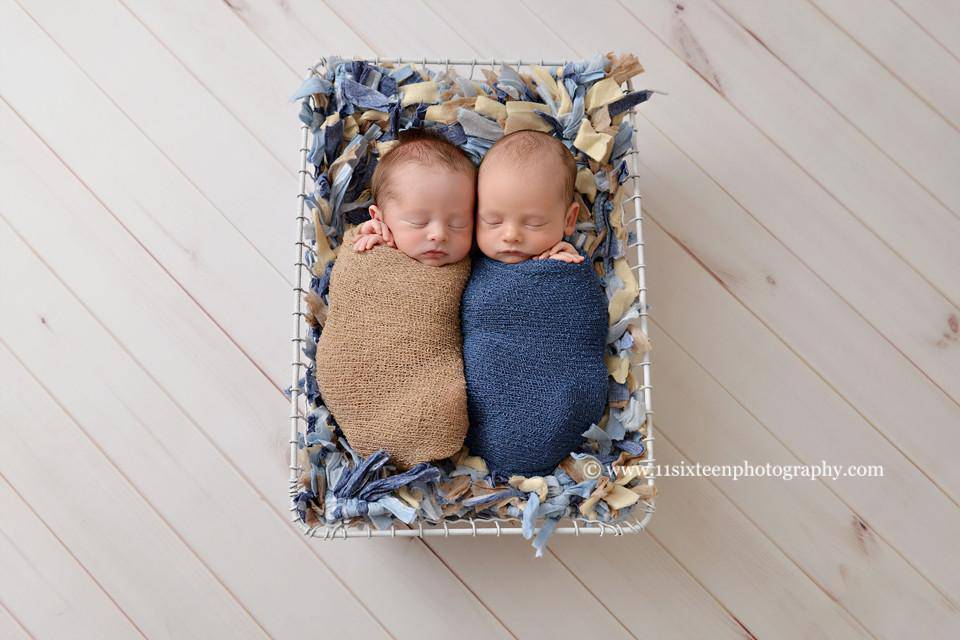 SET Dark Blue Jean and Natural Tan Stretch Knit Wraps - Beautiful Photo Props