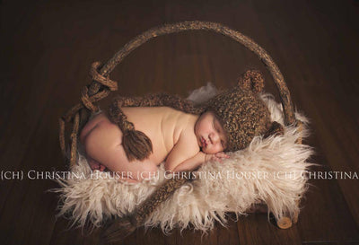Curly Alpaca Faux Flokati Fur Newborn Photography Prop - Beautiful Photo Props