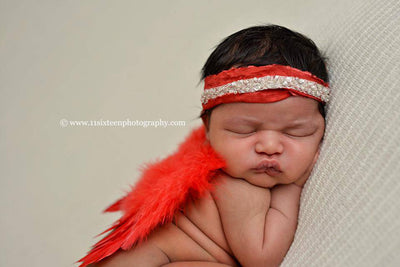 Red Feather Angel Wings Newborn Baby Photography Prop - Beautiful Photo Props