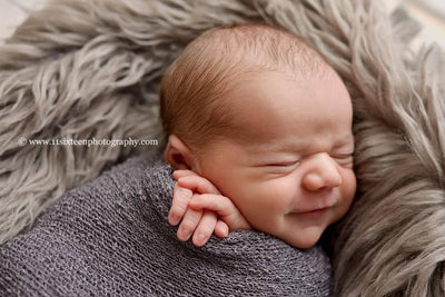 Oyster Curly Alpaca Faux Flokati Fur Newborn Photography Prop - Beautiful Photo Props